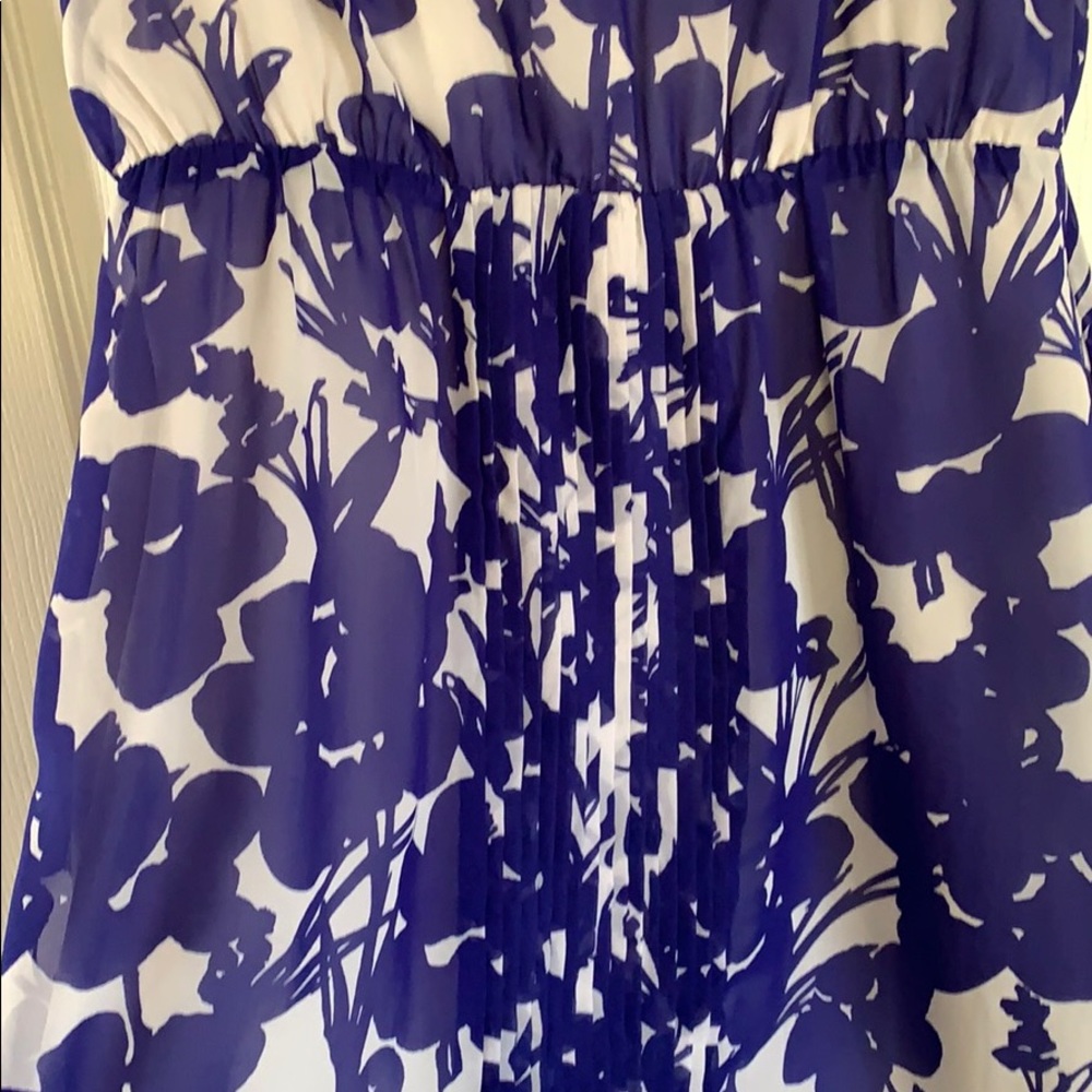Women’s GAP Blue/White Sheer Dress, Size M - Picture 3 of 9